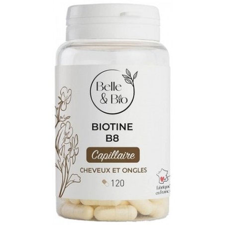 Belle & Bio Biotin B8 Dietary Supplement with Vitamin B 120 Capsules