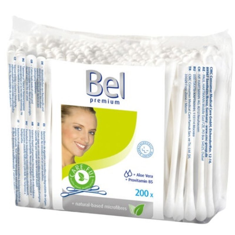 Bel Premium Cotton Swabs 200 Pieces