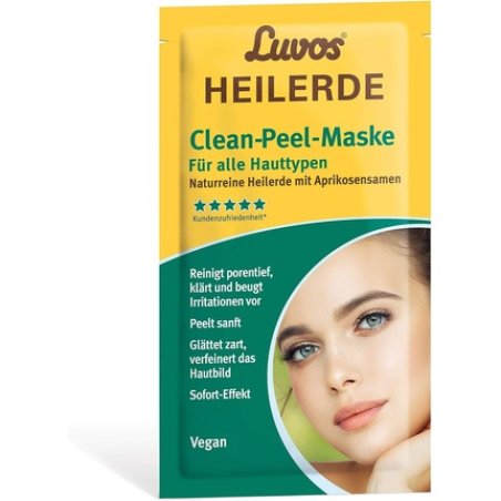 Luvos Healing Clay Clean-Peel Mask with Apricot Seeds 7.5ml - Pack of 2