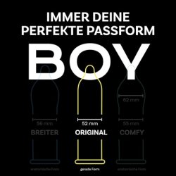 BILLY BOY Condoms Extra Moist 52mm Original Condoms with More Lubricant 6 Pieces Pack of 6