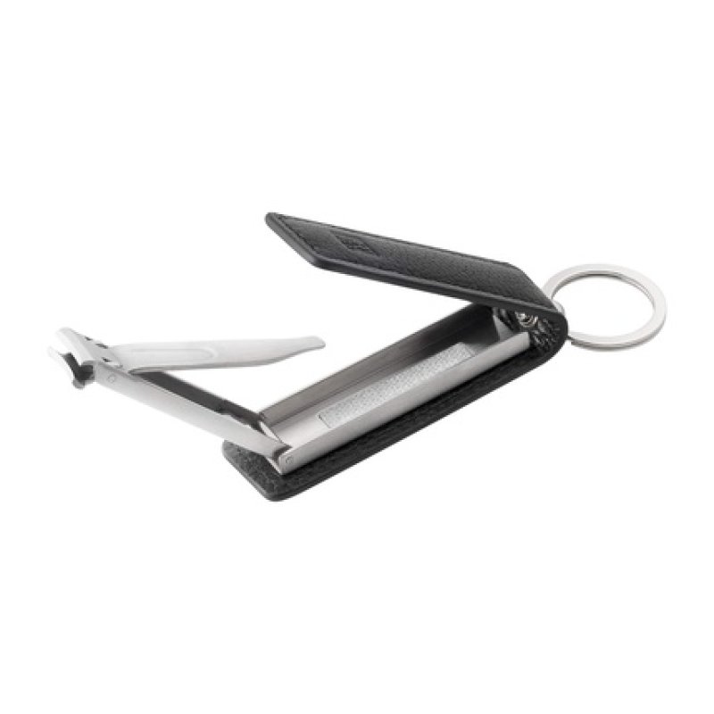 Zwilling Nail Clippers with Key Chain Leather Case and Magnetic Closure