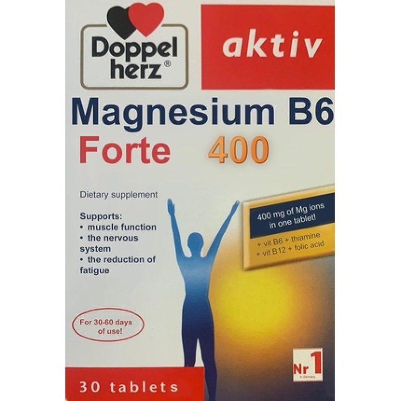 Doppelherz Active Magnesium Forte Dietary Supplement 30 Tablets