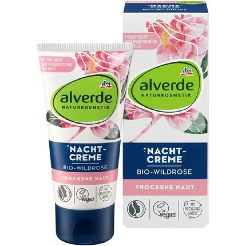 Alverde Natural Cosmetics Wild Rose Night Cream 50ml