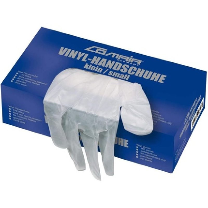 Comair Vinyl Powdered Gloves Small 100 Pieces