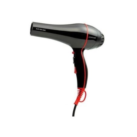 Comair Slim 1800 Ionic Hairdryer Black/Red