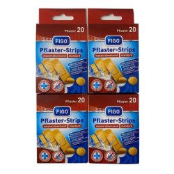 Wound Plaster Strips and Finger Bandages Assortment