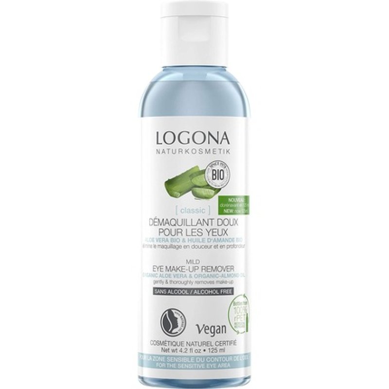 Logona Classic Mild Eye Makeup Remover with Organic Aloe Vera