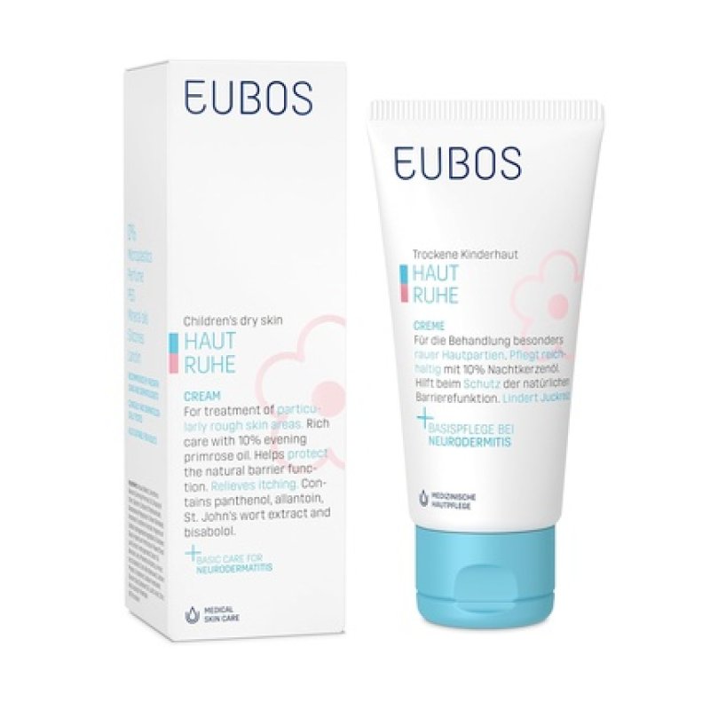 Eubos Skin Calm Cream 50ml for Dry, Sensitive Children's and Baby Skin, Also Therapy Accompanying for Neurodermatitis -