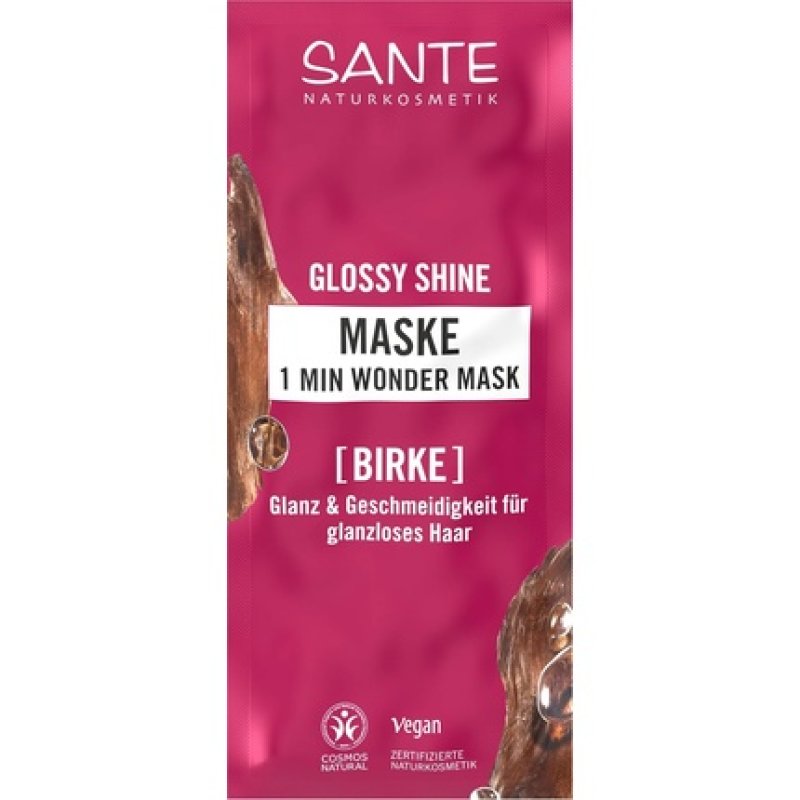 Sante Naturkosmetik Glossy Shine 1 Minute Wonder Mask Sachet