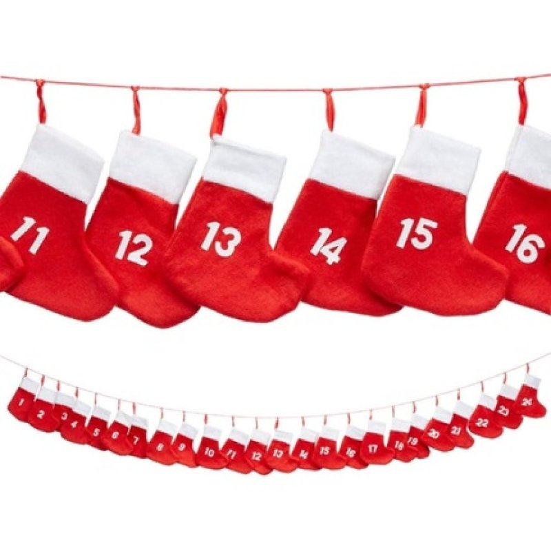 Cepewa 40008 Advent Chain Socks Red 10 x 12