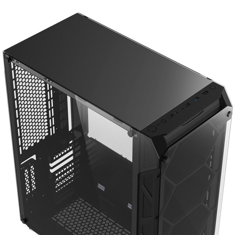 Boitier Grand-Tour E-ATX Xigmatek compatible Overtake RGB avec panneaux vitrés (Noir)