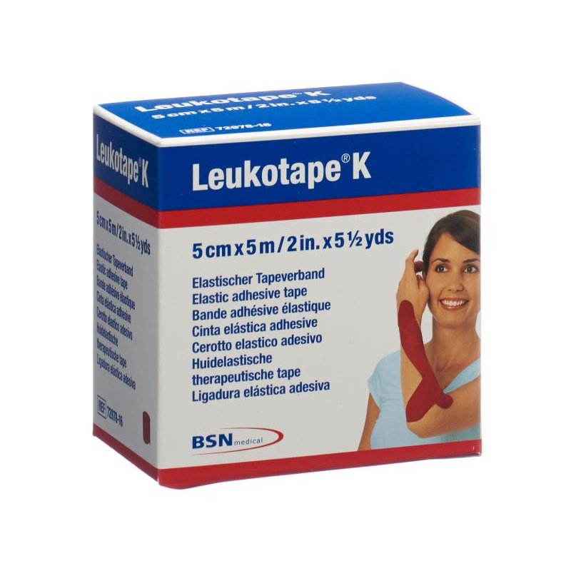 Leukotape K Kinesiology Tape Red 5cm x 4.5m