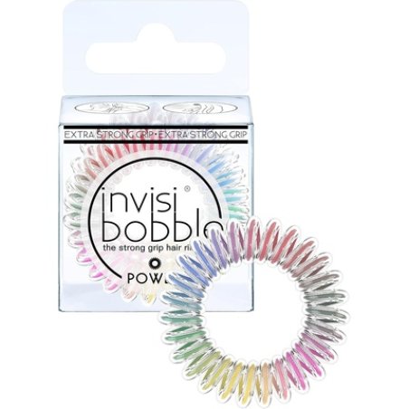 Invisibobble Power Magic Rainbow Hair Scrunchie 3 Spiral Hair Bobbles Colourful Girls Women Men Extra Strong Designed