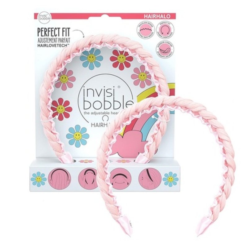 Hairhalo Retro Dreamin Adjustable Hairband Eat Pink And Be Merry