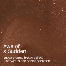 OPI Rapidry Awe Of A Sudden Nail Polish Pink Brown Vegan Smudge-Proof