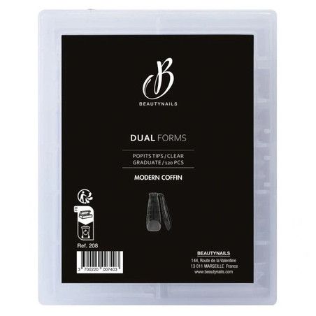 Beautynails Bna Tips Dual Forms Modern Coffin