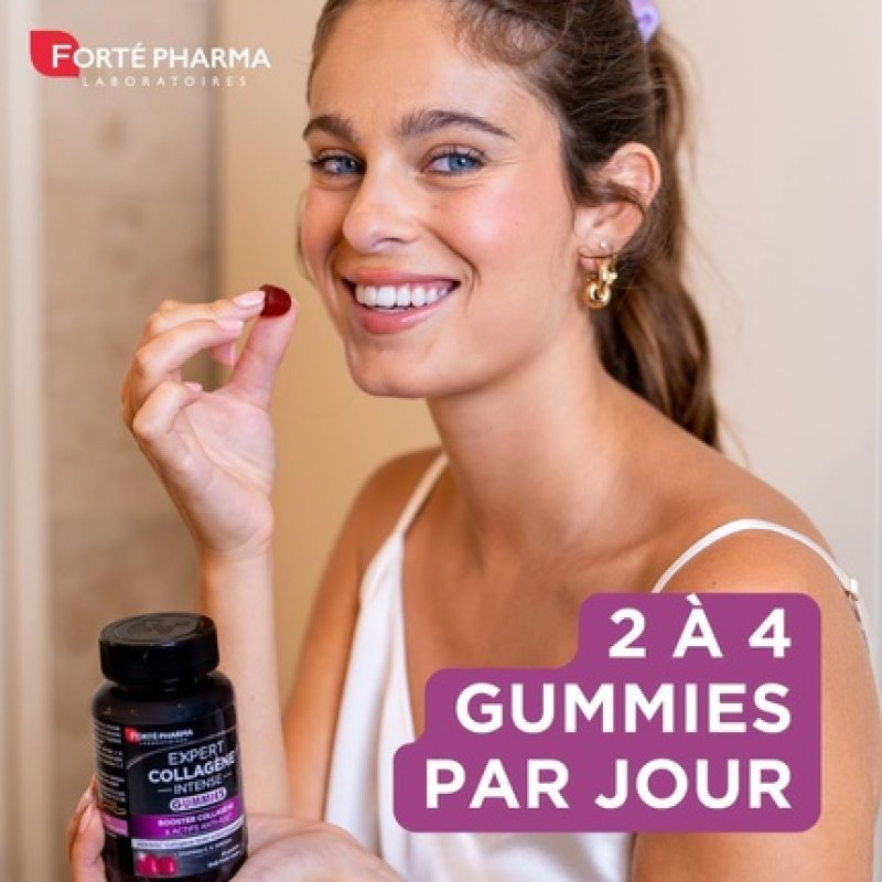 Forte Pharma Expert Intense Collagen Gummies Anti-Inflammatory Dietary Supplement