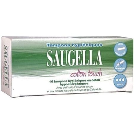 Saugella Cotton Touch Super Sanitary Tampons 16 Count