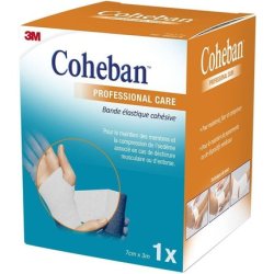 3M Coheban Cohesive Contention Strip 3m x 7cm - White