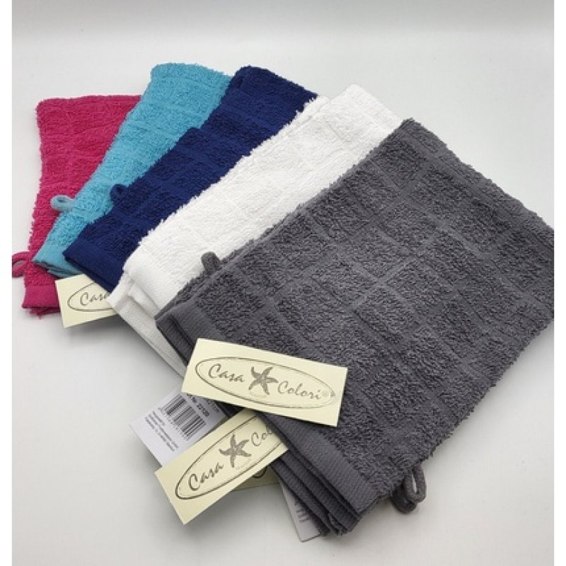 Terry Cotton Washcloths 15x21cm