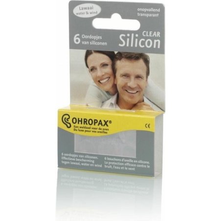 Ohropax - Clear Silicone Earplugs - 3 Pairs