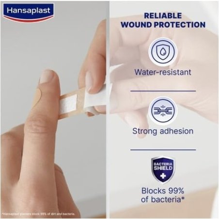 Hansaplast Universal Plasters Dirt and Water Resistant Wound Large Plaster Set with Strong Adhesion