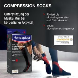 Hansaplast Sports Compression Socks L/XL - Pack of 2