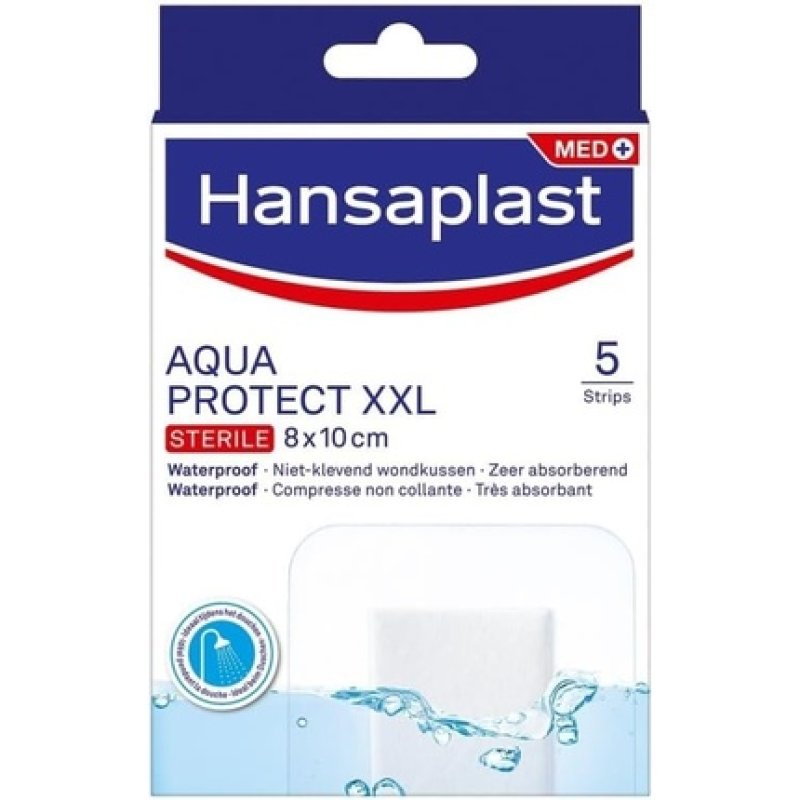 Hansaplast Aqua Protect XXL 5 Strips 8x10 cm