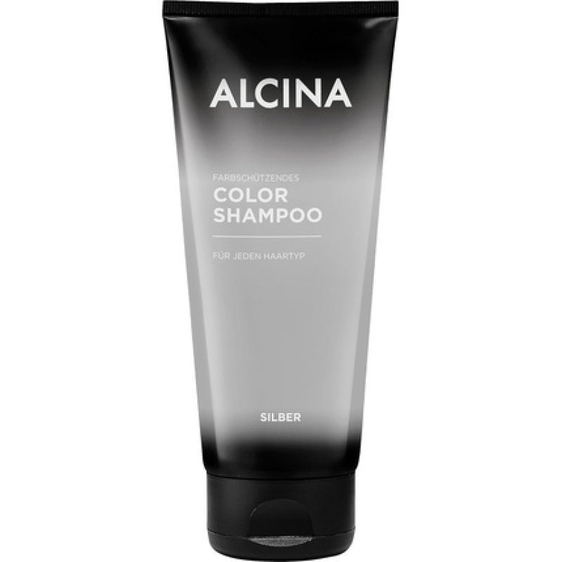 ALCINA Silver Color Shampoo 200ml - Color-Protecting Care Shampoo for Light Blonde and Silver Hair - Shine and Care for