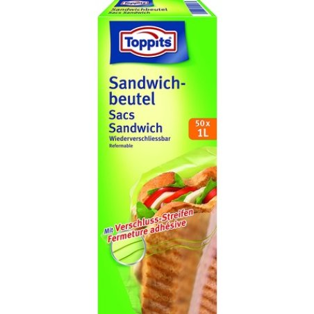 Toppits Breakfast Bags 50 X 1l 19 X 18cm