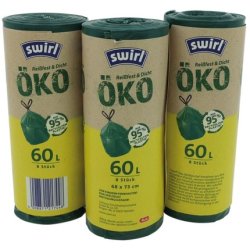 Swirl Swirl Eco-Trash Bags 60 Liters With Drawstring