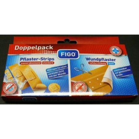 FIGO Double Pack Plaster Strips Wound Plaster 21 Pieces