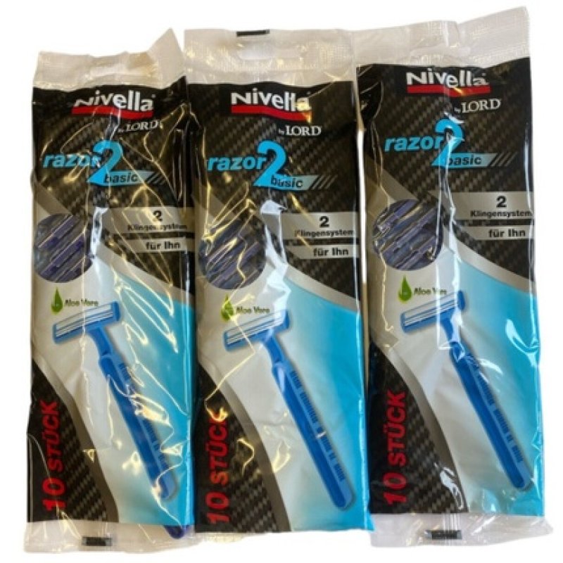 Nivella Razor2 Men's Disposable Razor Double Blade with Aloe Vera