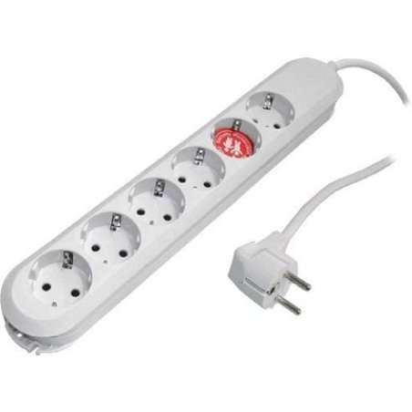 Bach SMART 6xSchuko weiß Strom 3,0m