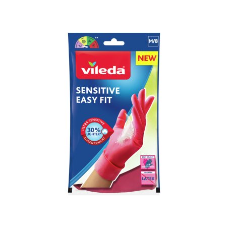 Vileda 4023103228955 cleaning glove Nitrile Pink Unisex M
