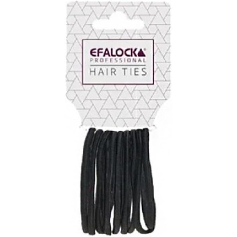 Efalock Black Elastics 55mm