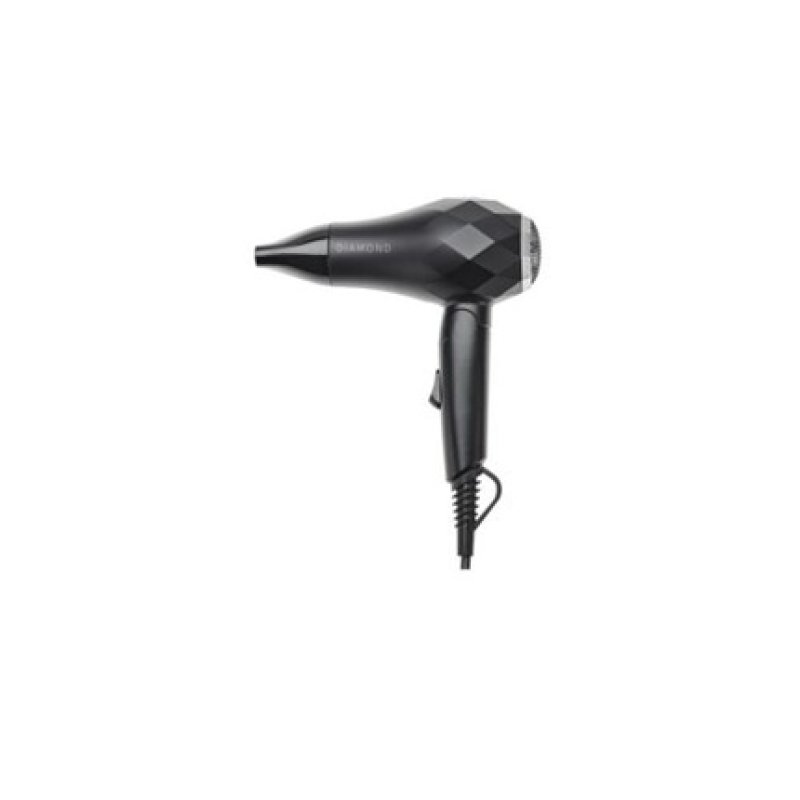 Efalock Mini Hair Dryer Black Ruby Travel Blow Dryer
