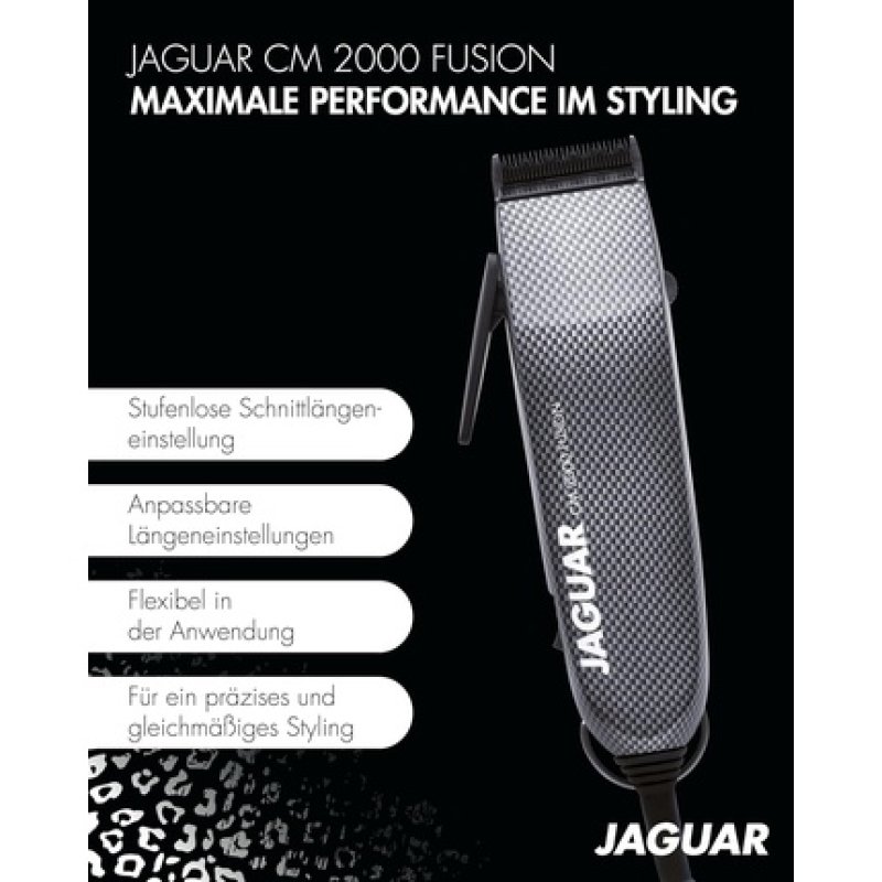 Jaguar Hair Clipper CM 2000 Fusion Professional Hair Clipper for Mains Operation