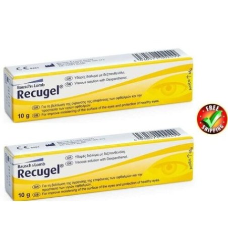 Bausch & Lomb Recugel Eye Gel 10g - Free Shipping