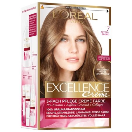 L'Oréal Paris Excellence Creme Hair Color 7 Medium Blonde