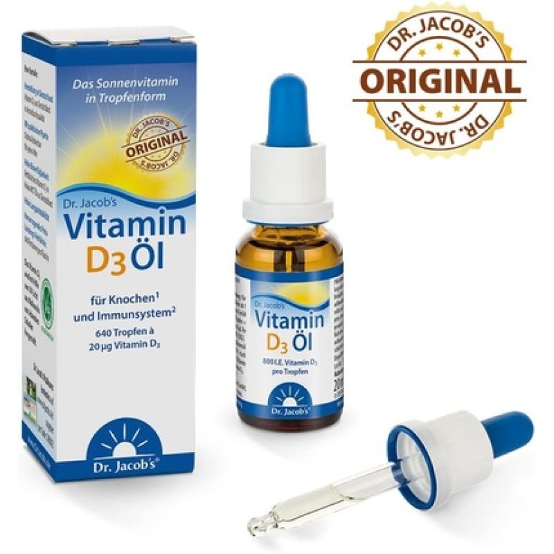 Dr Jacob's Vitamin D3 Oil Drops 800 IU