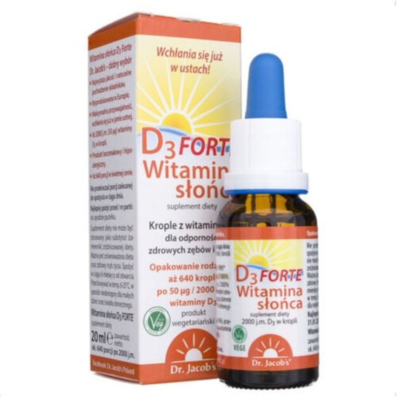 Dr. Jacob's Vitamin D3 Forte Drops 20ml