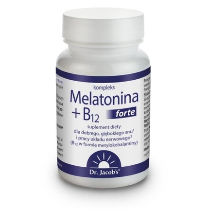 Dr. Jacob's Melatonin B12 Forte, 90 Tablets - Long Term