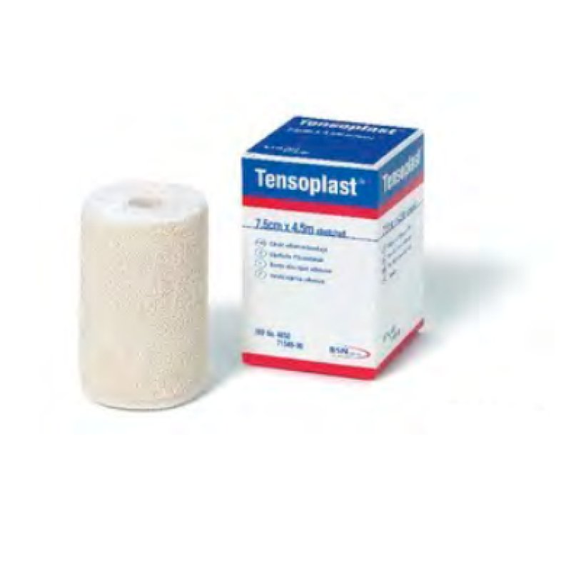 BSN Tensoplast Elastic Adhesive Bandage with Soft Edges and Porous Adhesive Material 4.5m x 7.5cm