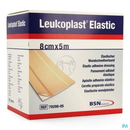 Leukoplast Elastic 5m X 8cm - Flexible Adhesive Bandage