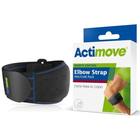 Actimove Sports Edition Elbow Strap Hot and Cold Pack Pain Relief Secure Fit with Medical Compression Universal Size