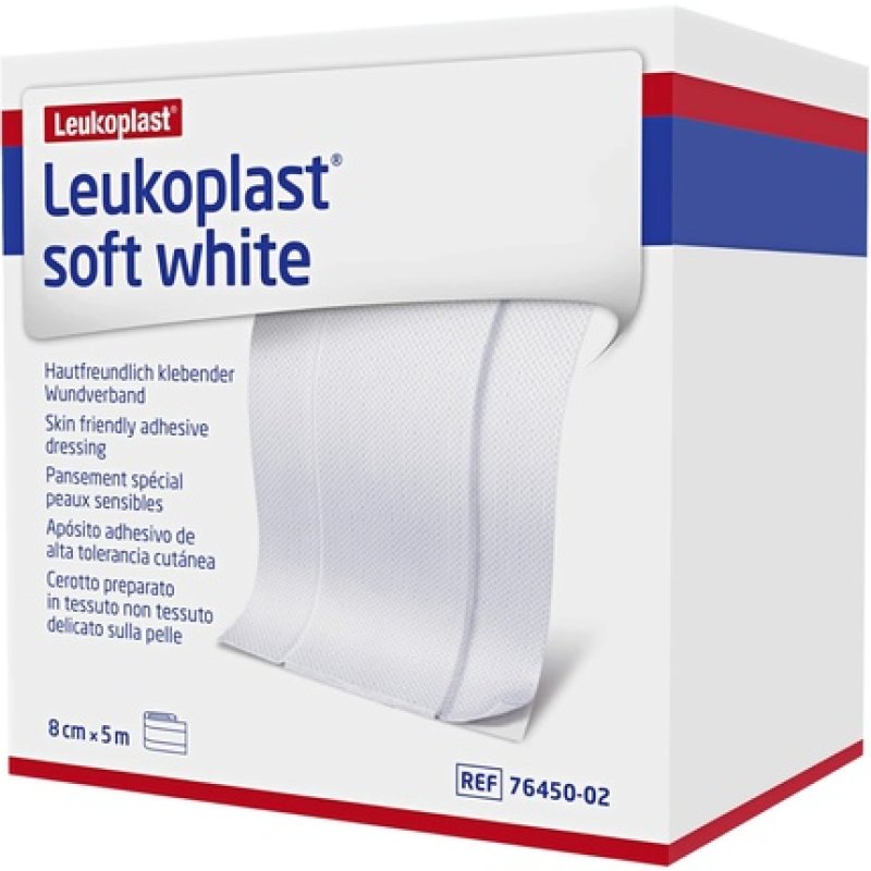 Essity Leukoplast Soft White Special Dressing for Sensitive Skin 8cm x 5m