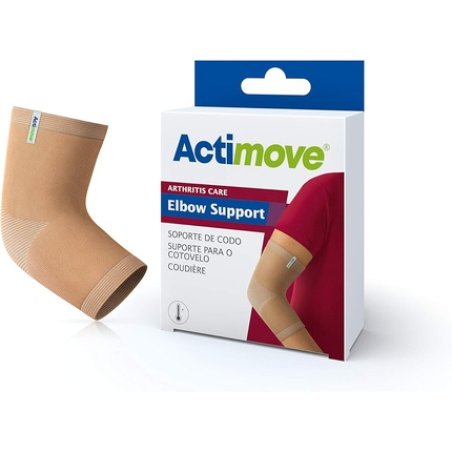 Actimove Arthritis Care Elbow Support Light Compression Therapeutic Warmth Heat-Retaining Ceramic Fibre Yarns Beige
