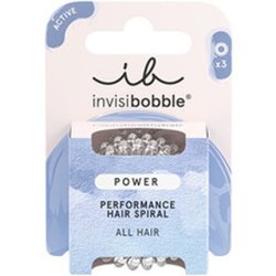 Invisibobble Power Crystal Clear Hair Ties 3 Pcs