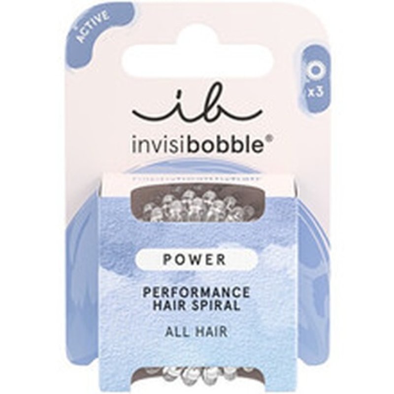 Invisibobble Power Crystal Clear Hair Ties 3 Pcs